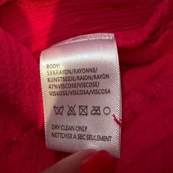 HARLYN Urban Outfitters‎ Size Small Pull On Hot Pink Gauze Pants - Picture 4 of 7